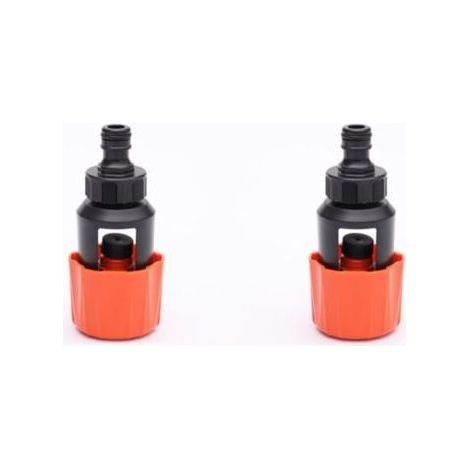 BUNTHAUS Lntyq Raccord de tuyau d'arrosage - 2 pièces - Raccord de tuyau d'arrosage pour robinet - Adaptateur universel pour robinet de cuisine/salle de bain vers tuyau d'arrosage - Voleur d'eau unive (1/5)