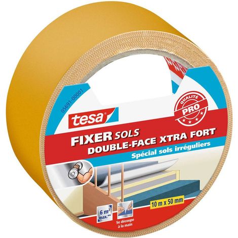 Tesa doppelseitiges Transparent-Klebeband 50 mm x 10 m