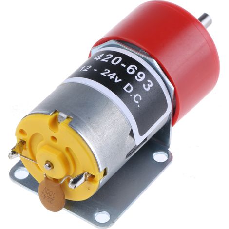 Motoréducteur CC RS PRO, 12 V c.c., 1,3 W, 33 tr/min, dia. de l'arbre 4mm ( Prix pour 1 )