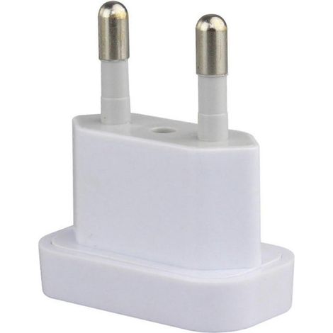 Adaptateur de Voyage EU Amérique 250V Blanc - Convertisseur de Prise US vers Europe - 4.8A (1/4)