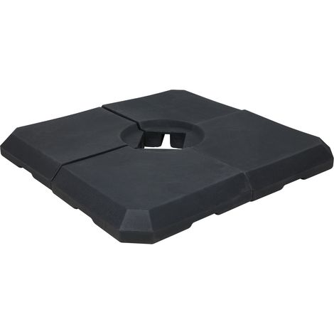 Axi Pied De Parasol En Plastique Remplissable, Noir  Socle, Base Pour Jardin / Terrasse  Convient Aux Parasols Suspendus Jusqu'À 2,5 X 2,5 M  À Remplir D'Eau Ou De Sable
