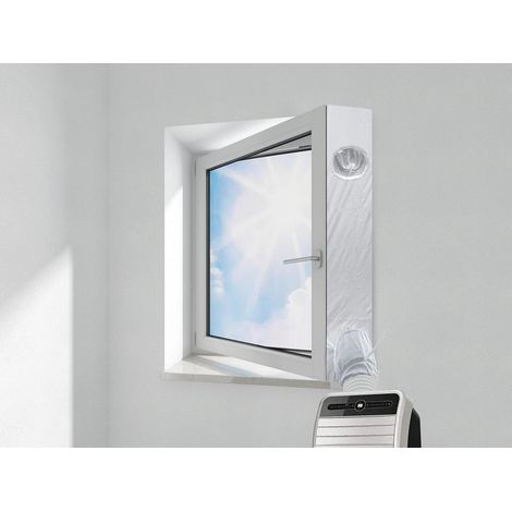 Fensterabdichtung für mobile Klimageräte, 400cm, für einflügelige Fenster (1/5)