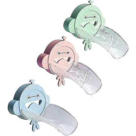 Rallonge de robinet pour évier, lot de 3 rallonges pour robinet enfant, bec de rallonge, pour cuisine et salle de bain, lavage des mains, bleu, vert, rose Betterli (1/5)