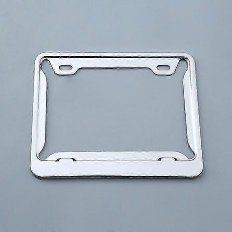 Support de plaque d'immatriculation en fibre de carbone 195 x 188 mm pour voiture, moto et Espagne. Cadre et carrosserie en acier inoxydable. (1/5)