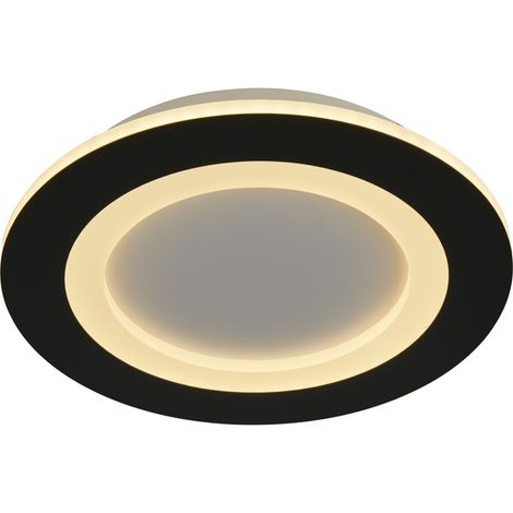 Plafonnier Ringo Ø 25cm noir - 44712BK (1/3)