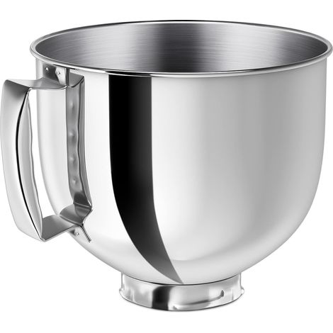 Bol Mélangeur - Acier Inoxydable 304 - Compatible Avec Robot Pâtissier À Tête Inclinable 4,5 À 5 Qt - Poignée Intégrée - 1 Pièce (1/5)