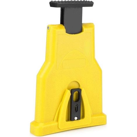 Aiguiseur de tronçonneuse aiguiseur pour le travail du bois tronçonneuse pierre à aiguiser porte-affûteur aiguiseur de chaîne outil d'affûtage de chaîne rapide boîte jaune (1/5)