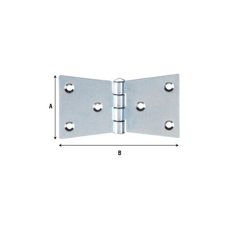 CERNIERA CODA DI RONDINE 3 FORI 94X50 MM- 24,0 pz