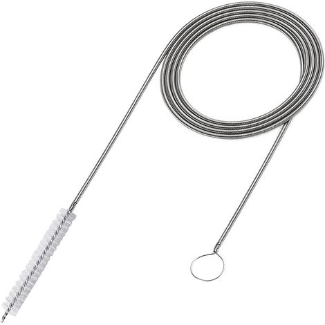 Brosse de nettoyage pour réfrigérateur (1 pièce), brosse flexible de 140 à 150 cm, brosse pour tuyaux, idéale pour le nettoyage des éviers et des canalisations à orifices étroits. (1/5)
