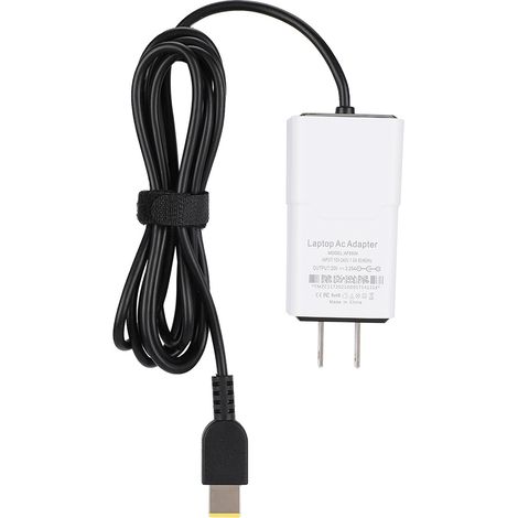 Adaptateur secteur 65W 20V 3.25A prise carrée avec broche pour Lenovo X1 Carbon E431 E531 S431 T440s T440 X230s X240 X240s G410 G500 G505 blanc (1/5)