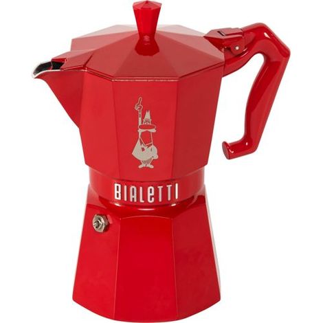 Bialetti Moka Exclusive Kaffeezubereiter Rot 6 Tassen