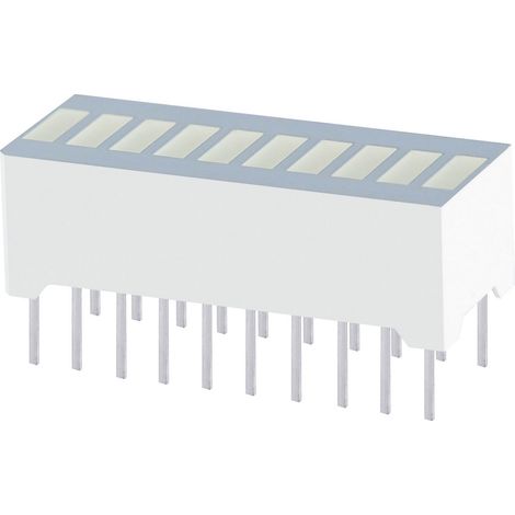 Kingbright DC-10CGKWA LED-Bargraph 10fach Grün (B x H x T) 25.4 x 10.16 x 8 mm