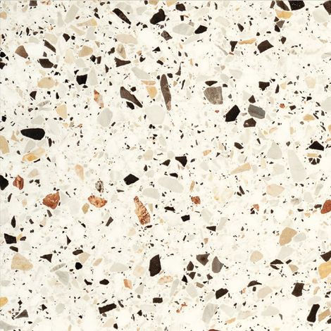 Carrelage grès cérame style terrazzo 60x60 cm – Surface mate – 1,08 m² – Poids 21,48 kg – Pour intérieur et terrasse couverte (1/2)