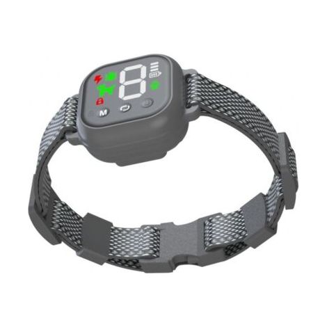 Collier anti-aboiement automatique pour chien, contrôle intelligent, 4 modes, étanche et rechargeable, convient aux grands et petits chiens, noir (1/4)