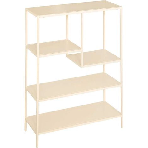Étagère Bibliothèque 4 Niveaux "Gota" 100cm Beige