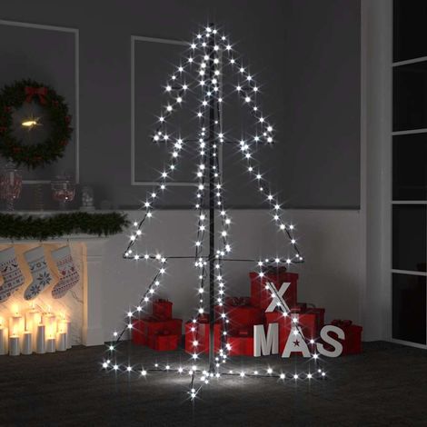 Christmas Cone Tree 200 LEDs Indoor and Outdoor 98x150 cm vidaXL (1/5)