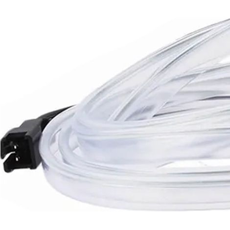 Ruban LED intérieur voiture 3m, flexible USB, néon universel bleu glacier, ambiance unique, éclairage d'habitacle, bandeau lumineux auto (1/5)