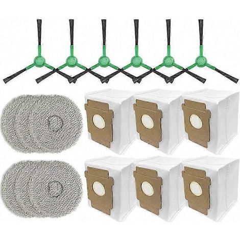 Accessoires et pièces détachées pour iRobot Roomba Plus 405 Combo / 505 Combo : brosse latérale, lingette et sacs à poussière (1/5)