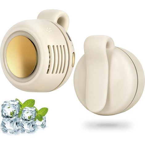 Mini ventilateur électrique portable — Silencieux, 3 vitesses, fixation par pince, rechargeable-AquaForge