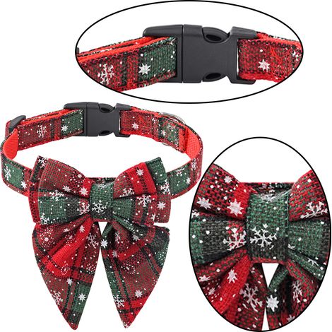Filiyano-Collier de Noël pour chien avec nœud papillon, Cadeau de Noël pour chiot/chaton (1/3)