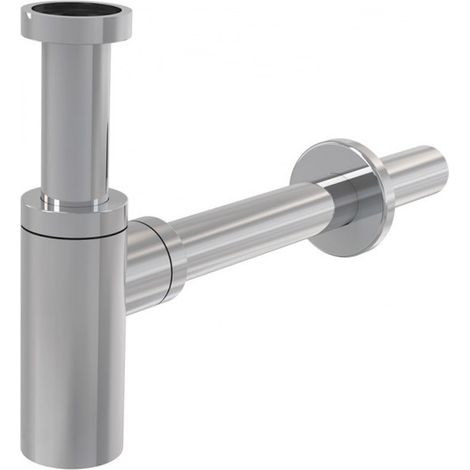 Sifone lavabo design universale metallo cromato al 100% (A400) (1/4)