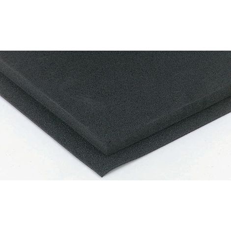 Plaque caoutchouc Polyéthylène noire, 1m x 2m x 6mm ( Prix pour 1 )