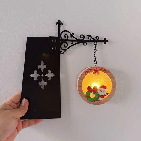 1 Dekorative Bücherregallampe Laterne Dekorative Bücherregalbeleuchtung Festtagsdekoration Zuhause Halloween Weihnachtsgeschenk - Weihnachtsregal E (1/4)