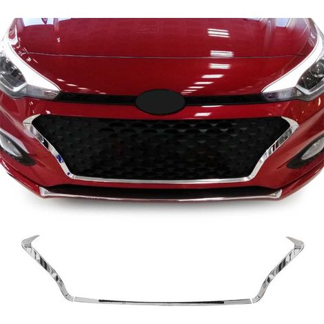 Moulure de Grille de Calandre Compatible avec Hyundai i20 2018-2021, Garniture Baguette de Calandre en Acier Inoxydable Argent (1/5)