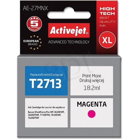Activejet AE-27MNX Supreme - Tinta para Epson 27XL, 18 ml, roja