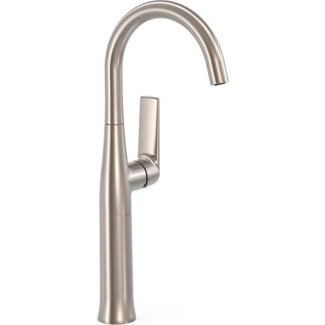 Mitigeur XL avec manette latérale pour lavabo Loft Acier - TRES 22284701AC