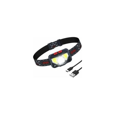 Lampe Frontale Rechargeable,1500L Super Lumineux Léger Étanche Torche Frontale LED Puissante avec Voyant Rouge, Détecteur de Mouvement, 8 Modes d'éclairage, 25H d'autonomie pour Course/Camping (1/5)