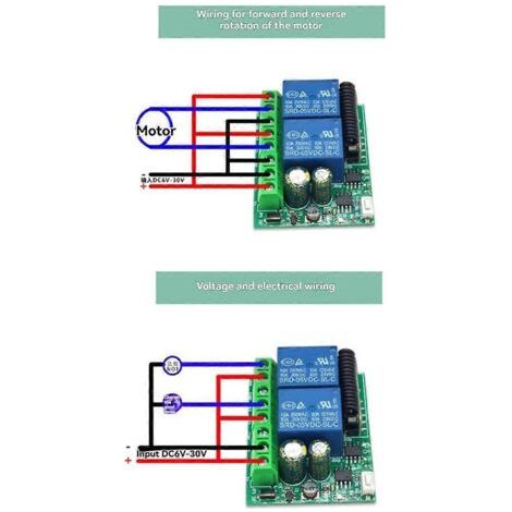 2-Kanal-Funkrelais-Empfänger mit 433-MHz-Funkfernbedienung, 6–30 V DC (1/5)