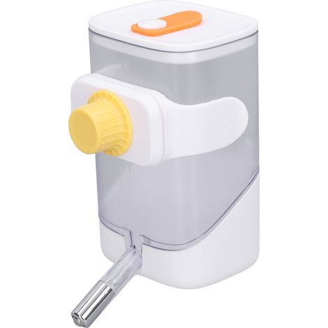 Distributeur d'eau automatique pour animaux de compagnie, boule en acier inoxydable, à suspendre à la cage, idéal pour les chats, les chiens et les lapins, blanc. (1/5)