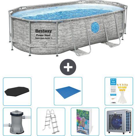 Bestway Power Steel Oval - 427x250x100 cm - 8-teilig  S626 (1/4)