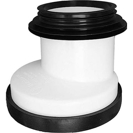 Fominaya - Manicotto di Collegamento per WC MX Duo, Nero Standard