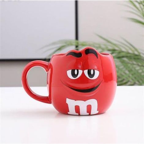 Mug Mm Bean Cartoon. tasse à eau mignonne Mm Bean au chocolat. tasse créative. tasse à café avec expression de dessin animé. tasse à eau grande capacité pour couple JKW