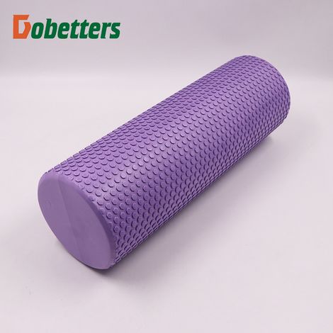Rouleau de massage dorsal en mousse EVA relaxation et récupération musculaire rouleau de massage pour le yoga et le Pilates, étirement du dos - Violet 45 cm (1/5)