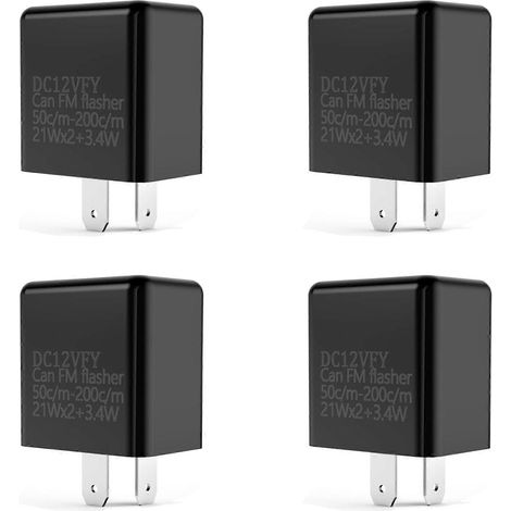 relés intermitentes LED de 2 pines, 12 V, frecuencia ajustable para intermitentes de motocicleta, relés indicadores de luces intermitentes.