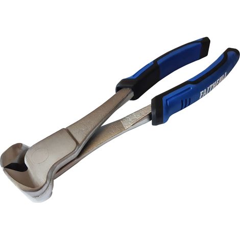 Faithfull End Cutting Pliers 200mm (8in), 90° Hardened Jaws, Cushioned Grip