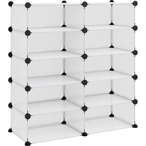 Maison Exclusive - Scarpiera Trasparente 84x32x88,5 cm in PP (1/5)
