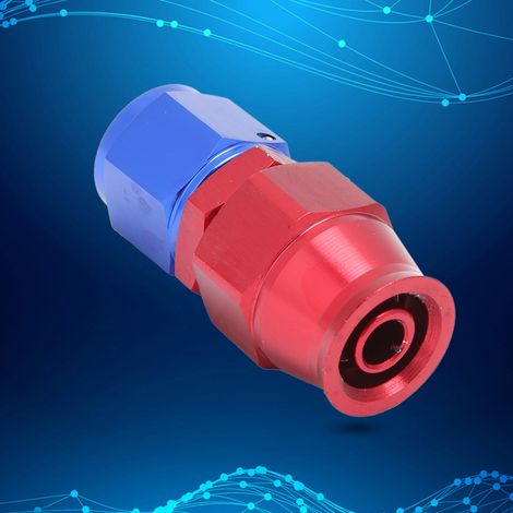 Raccord AN8 pivotant en alliage d'aluminium pour tuyau de refroidissement d'huile. Adaptateur pour tuyau d'huile. (1/5)