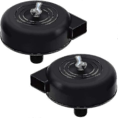 Lot de 2 filtres à air pour compresseur, filetage mâle 16 mm 3/8", accessoire silencieux pour compresseur (noir) KIC NIE Edition 0923 (1/3)