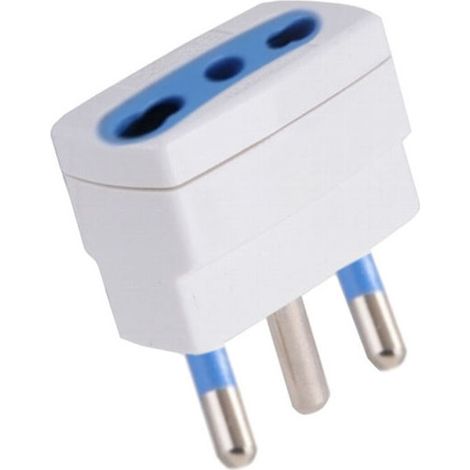 Adaptador simple 16A+T blanco Syntesy 00350