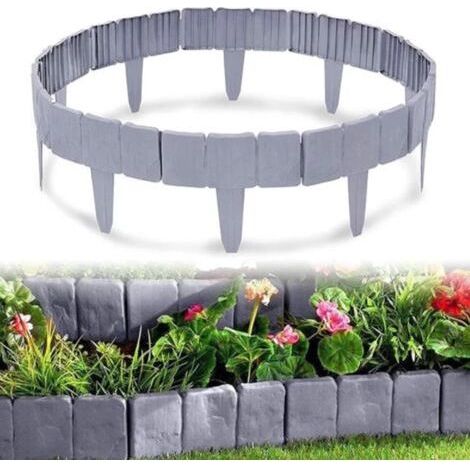 Bordure da giardino effetto pietra - Confezione da 20 (1/5)