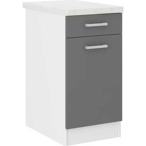 BigBuy Ultra Küchenschrank grau 40 cm (1/2)