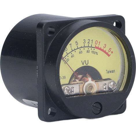 VU-mètre à LED rétroéclairé pour studio d'enregistrement et haut-parleurs, mesure des niveaux de volume avec protection anti-vibration, 12V 50mA. (1/5)