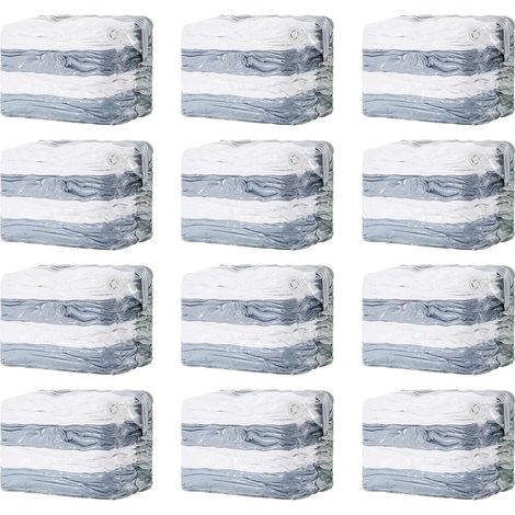 Sac Sous Vide Vetement Aspirateur Cube, 12 Jumbo(80x100x38 CM), Crèma (1/5)