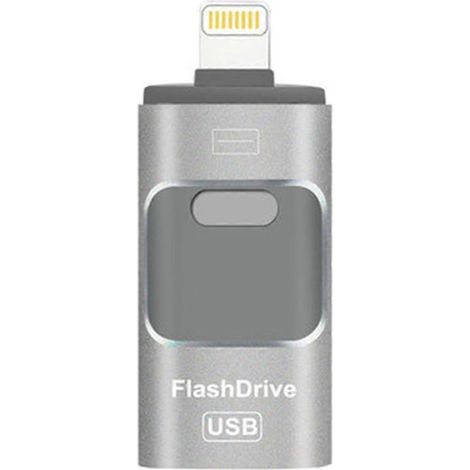 Solution de stockage ultime : clé USB 3 en 1 de haute qualité avec boîtier en aluminium pour des transferts faciles, une sécurité et une confidentialité optimales, et une transmission à haute vitesse. (1/4)