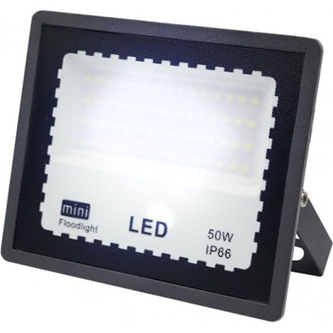 FAB 147480509 Proyector Zircon 50w 6500k Negro 5000lm 120º 13,2x16,2x2,3 Cm Ip66
