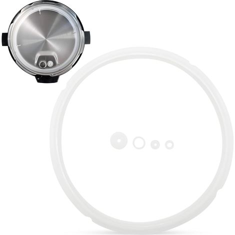Joint d'étanchéité de rechange 22-24 cm, joint d'étanchéité pour autocuiseur, joint d'étanchéité 22-24 cm pour autocuiseur 5-6 L, silicone, lot de 5 (1/5)